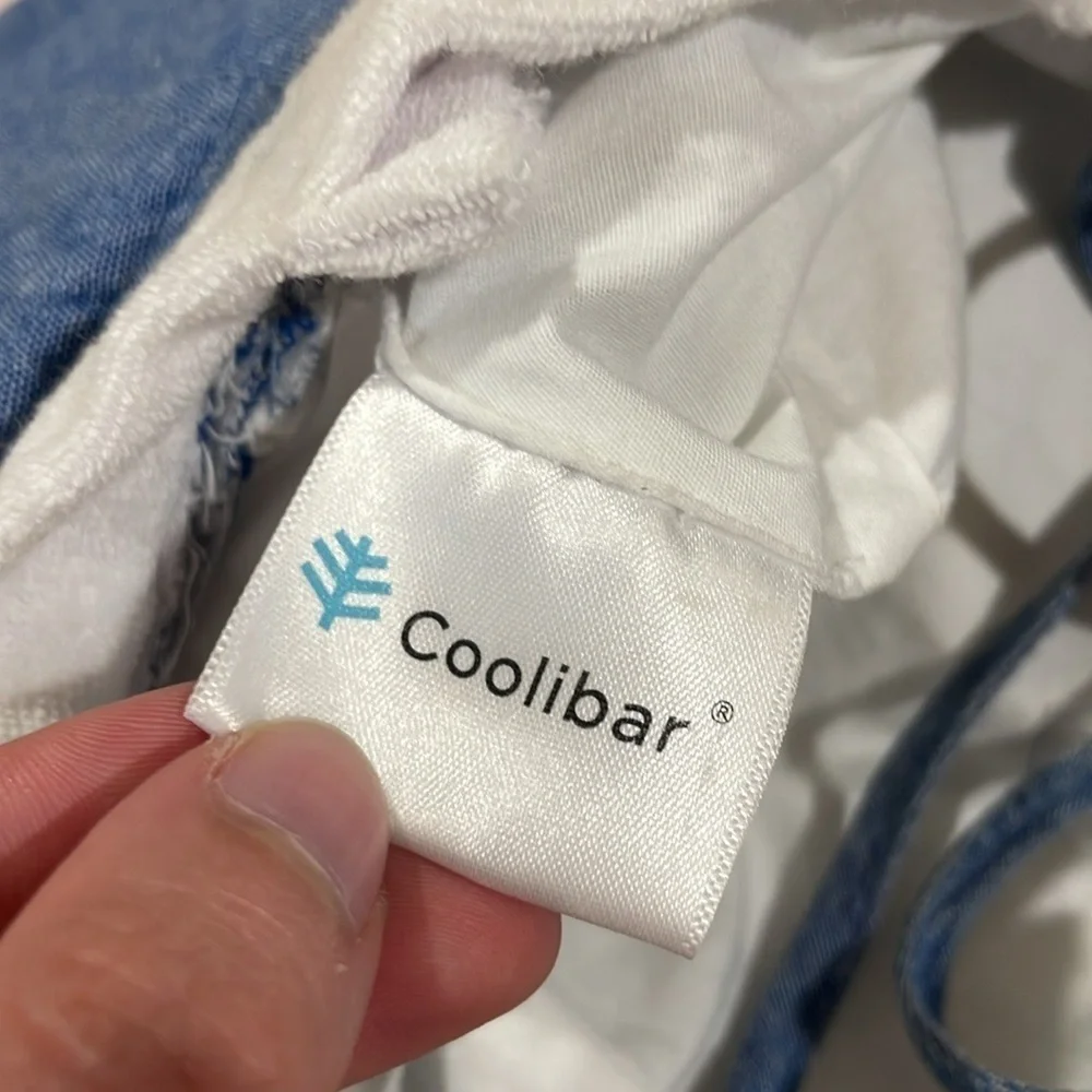 Coolibar Sand Castle Blue Kids UPF Hat